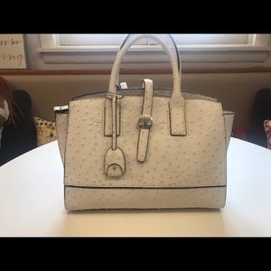 White leather small bag